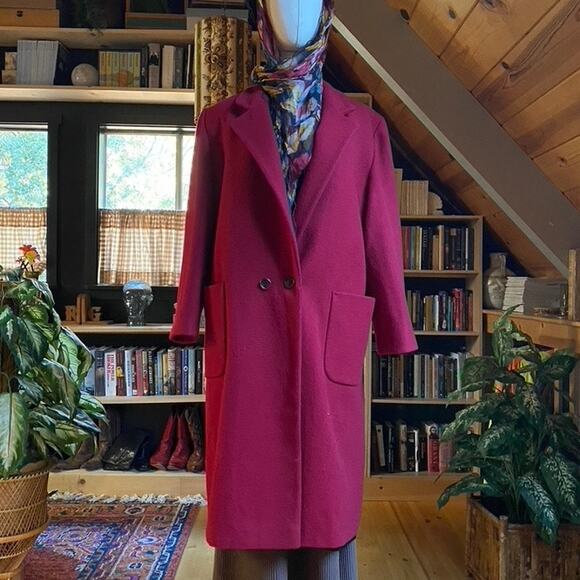 Vintage Jackets & Blazers - Red Wool Coat Vintage